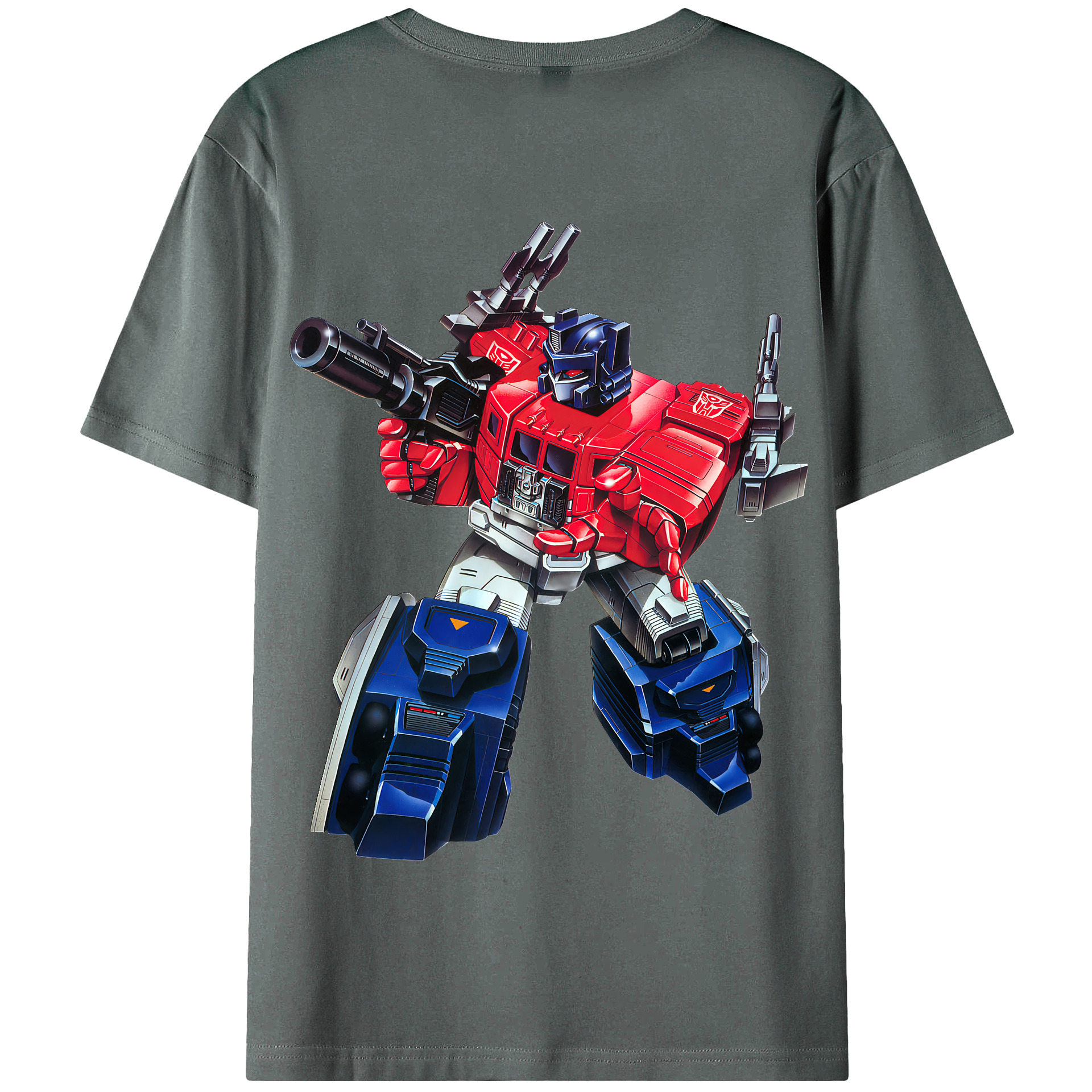 （画像用） Transformers トランスフォーマー 綿100％半袖Tシャツ（背面プリント）